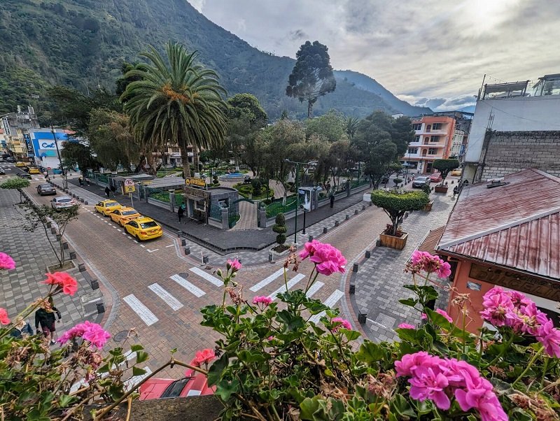 dorm room view banos ecuador